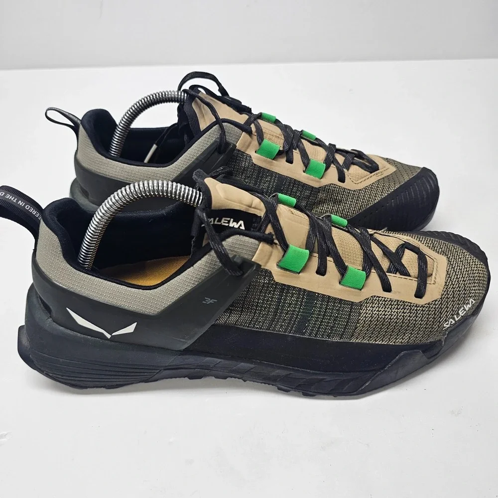 Salewa Wildfire NXT GTX Men's Hiking Shoes, Quicksand/Dark Olive 9.5